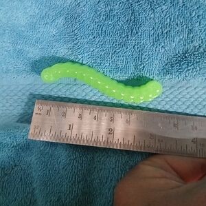 Green Resin Worm Handmade Art Decor